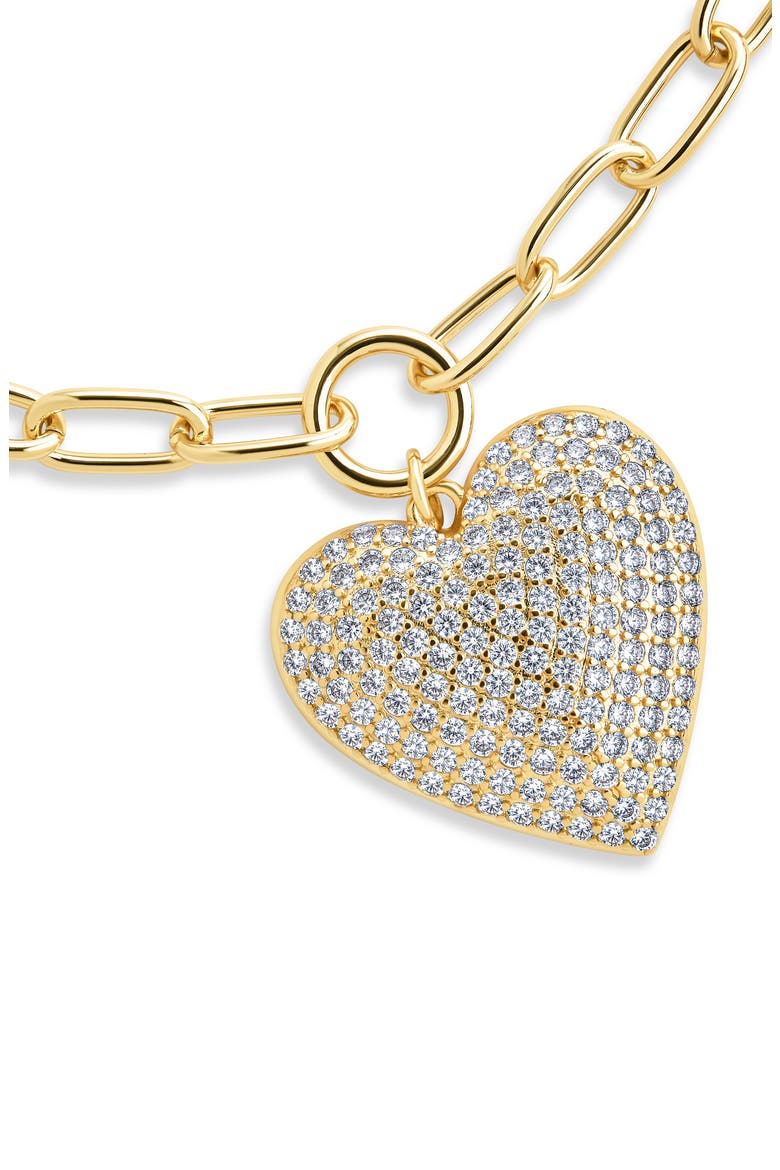 Disco Heart Bracelet, Alternate, color, GOLD