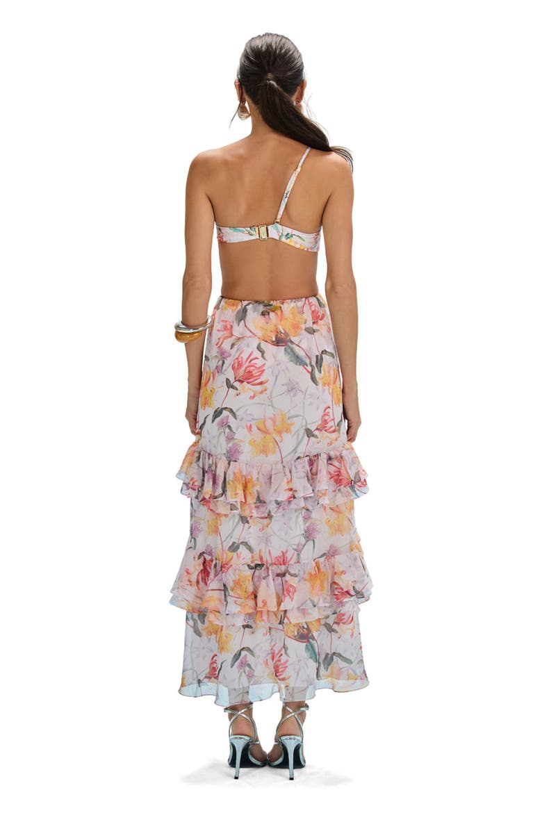 Honey Flower Flower Applique Beach Dress, Alternate, color, OFF WHITE