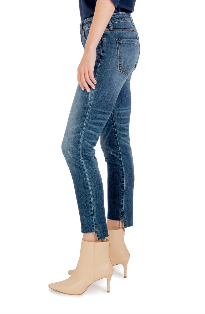 KUT from the Kloth Reese Raw Hem Ankle Straight Leg Jeans, Alternate, color,