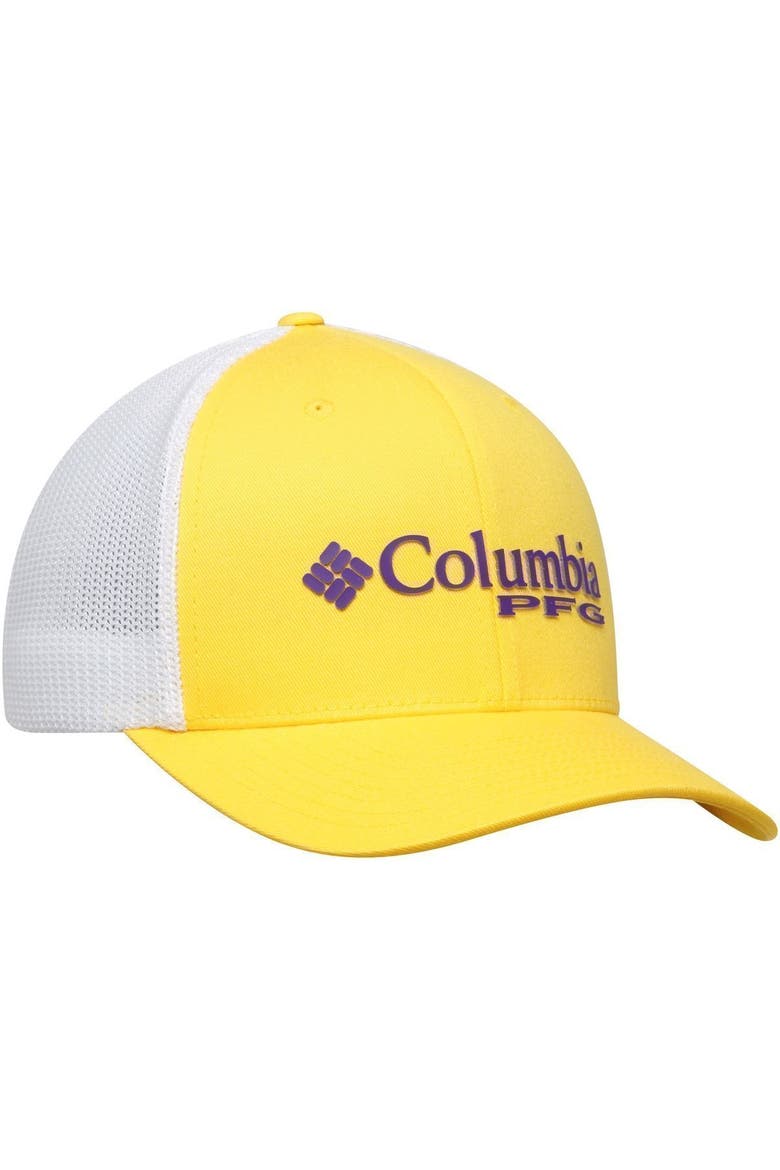 Men's Columbia Gold LSU Tigers Collegiate PFG Flex Hat, Alternate, color, GOLD
