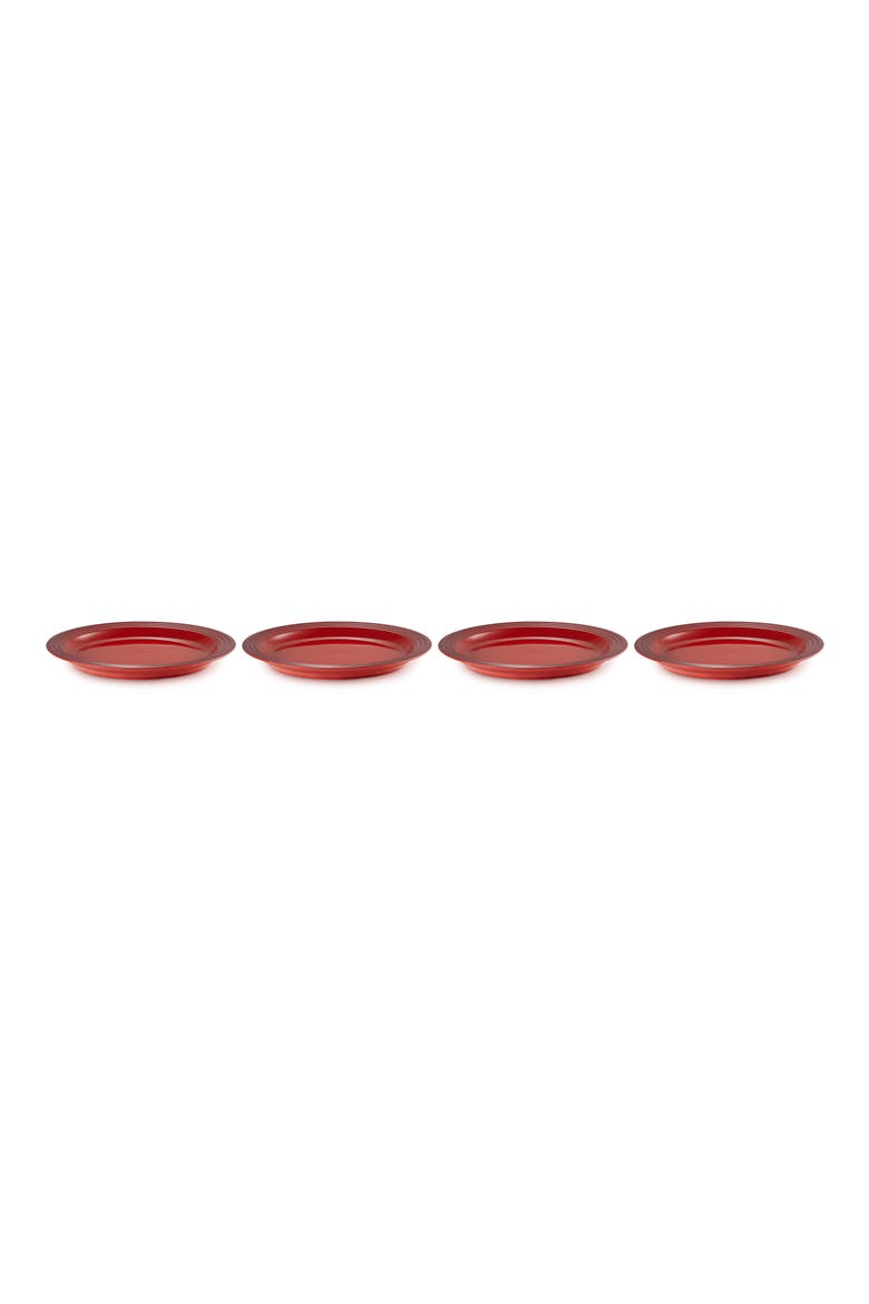Vancouver Set of 4 Salad Plates, Main, color, CERISE