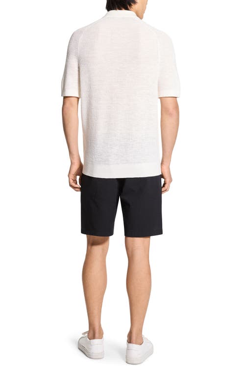 Theory Short Sleeve Linen Button Down Shirt