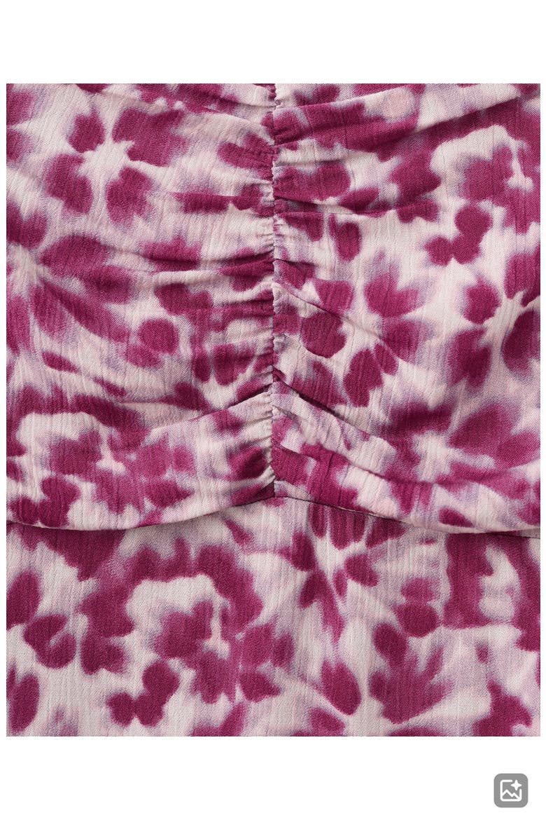 Kids' Gathered Waist Print Maxi Skirt, Alternate, color, PINK