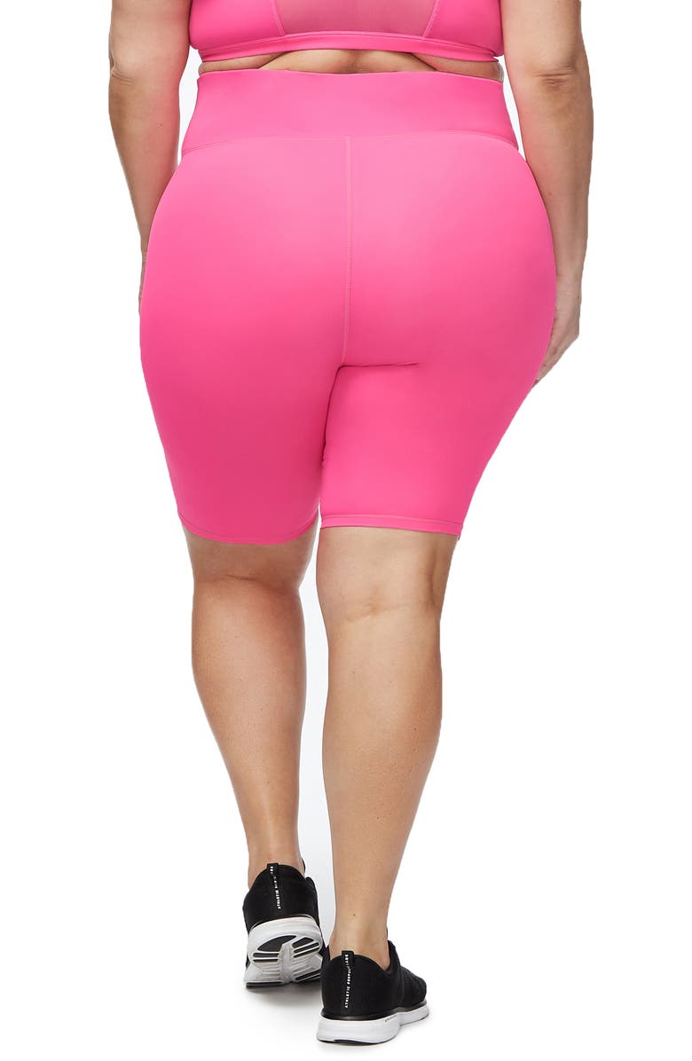 Good American Neon High Waist Bike Shorts, Alternate, color, 