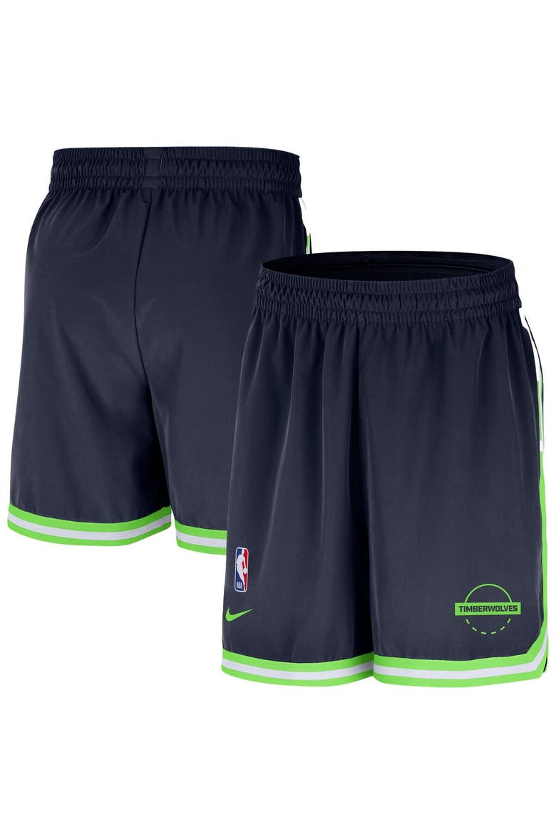 Men's Nike Navy Minnesota Timberwolves Authentic Practice DNA Woven Performance Shorts, Alternate, color, Navy