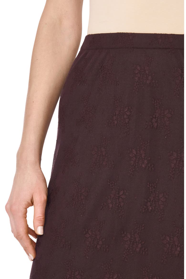 Lace Column Skirt, Alternate, color, DARK CHOCOLATE DELIGHT