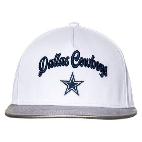 Women's The Wild Collective White/Silver Dallas Cowboys Two-Tone Snapback Hat