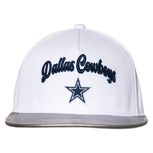 The Wild Collective White/silver Dallas Cowboys Two-tone Snapback Hat