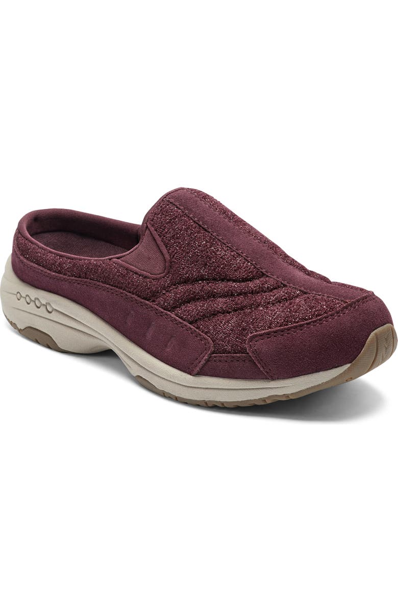 Easy Spirit Traveltime Clog Sneaker, Main, color, Dark Red