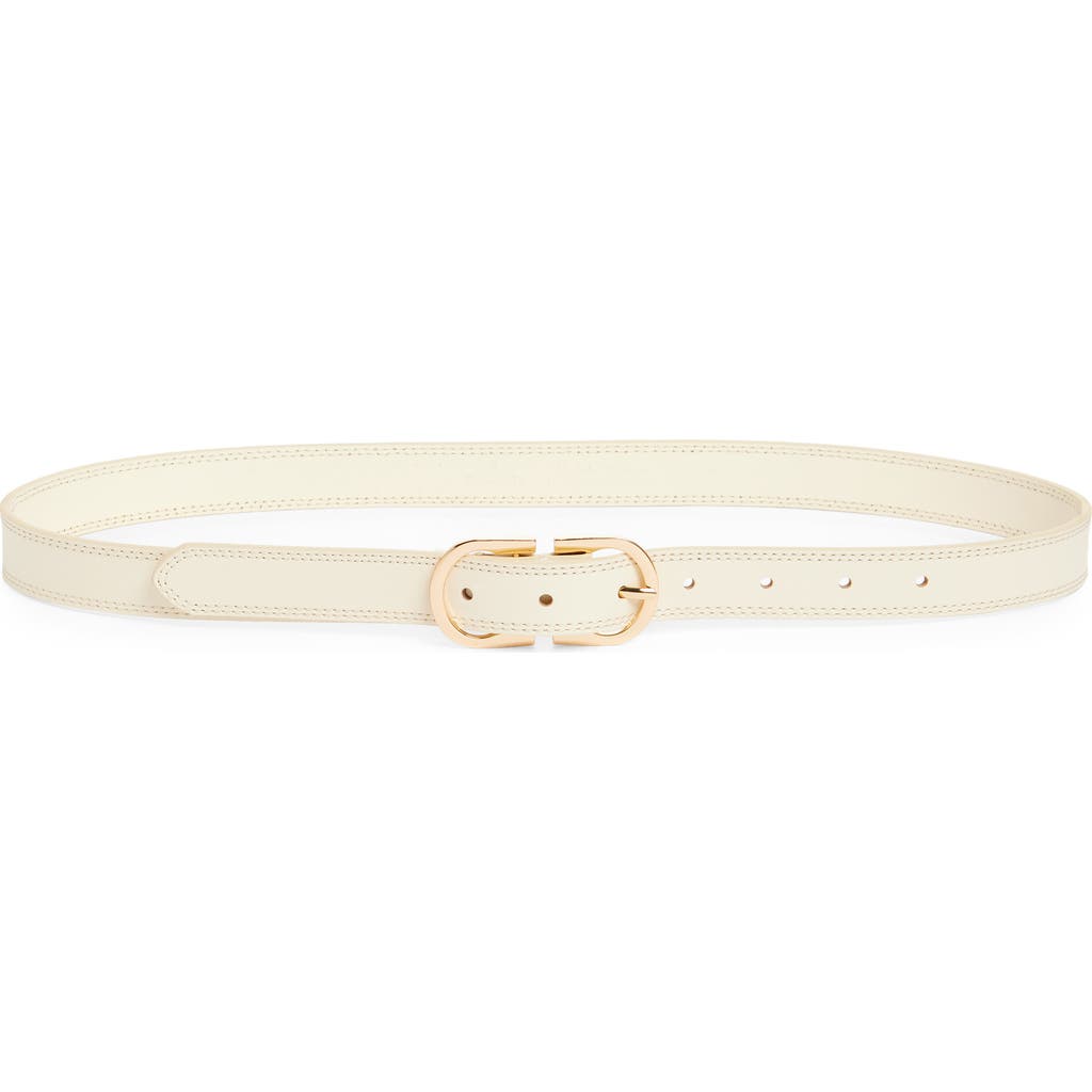 Nordstrom Camilla Leather Belt In White