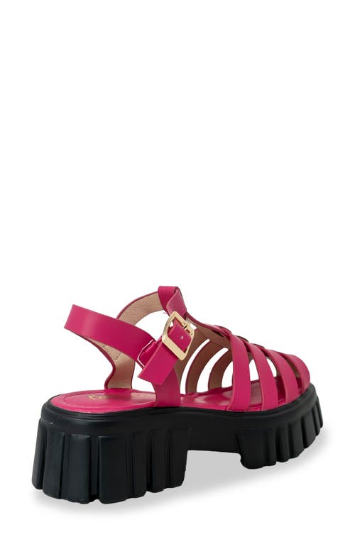Chase & Chloe Chase And Chloe Theo Lugged Platform Fisherman Sandal