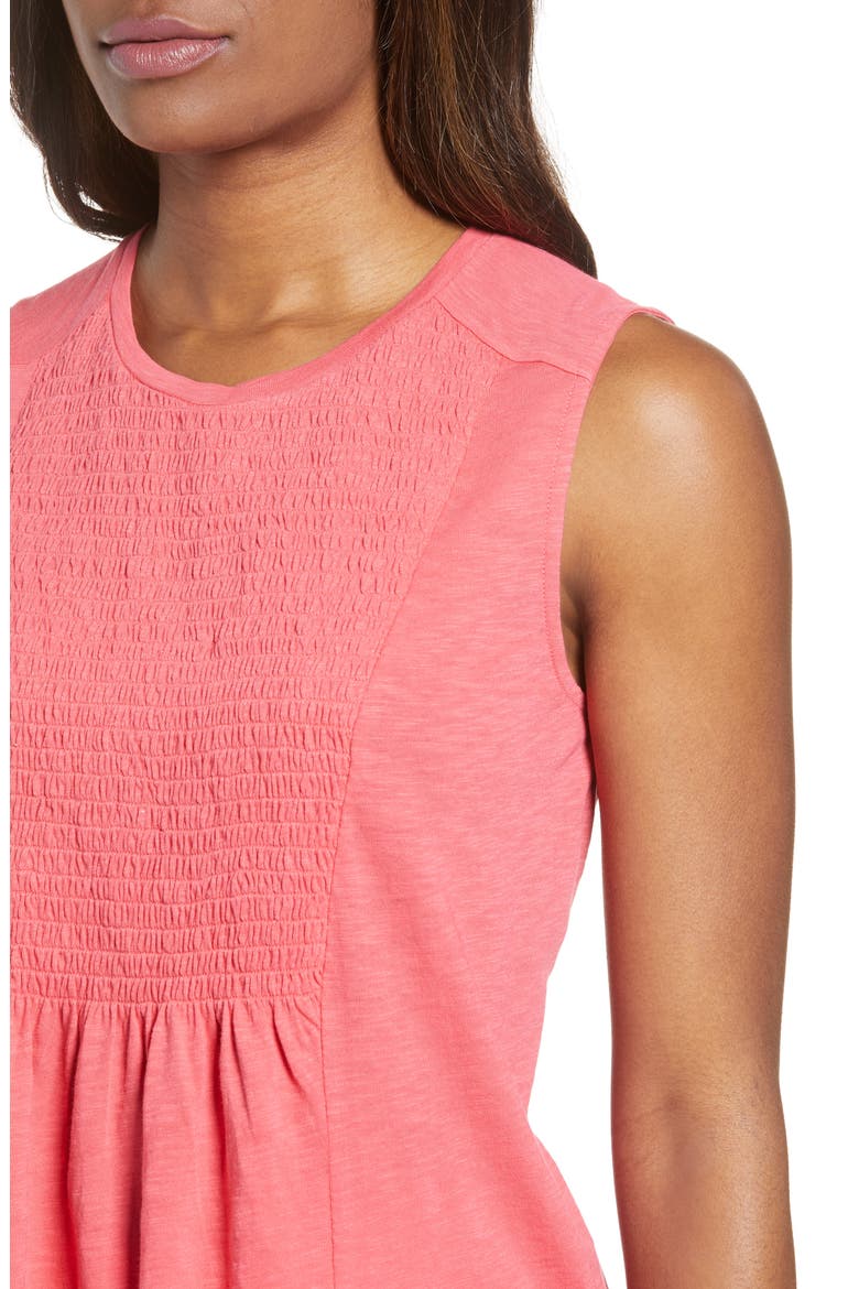 Smocked Bib Top, Alternate, color, RED CHATEAUX