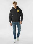 Champion Men's Champion  Black San Diego Padres Reverse Weave Chenille Hoodie