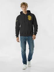 Champion Men's Champion  Black San Diego Padres Reverse Weave Chenille Hoodie