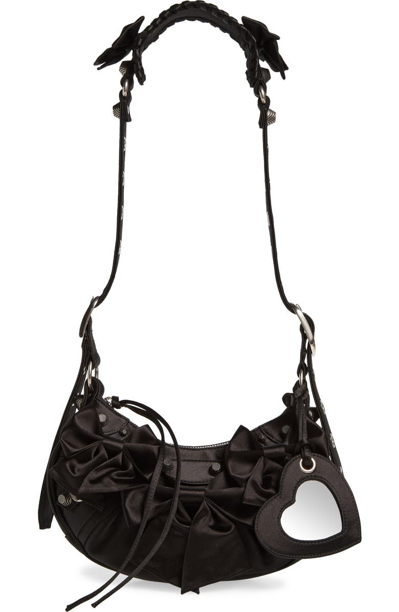 Balenciaga Extra Small Le Cagole Satin Shoulder Bag, Main, color,