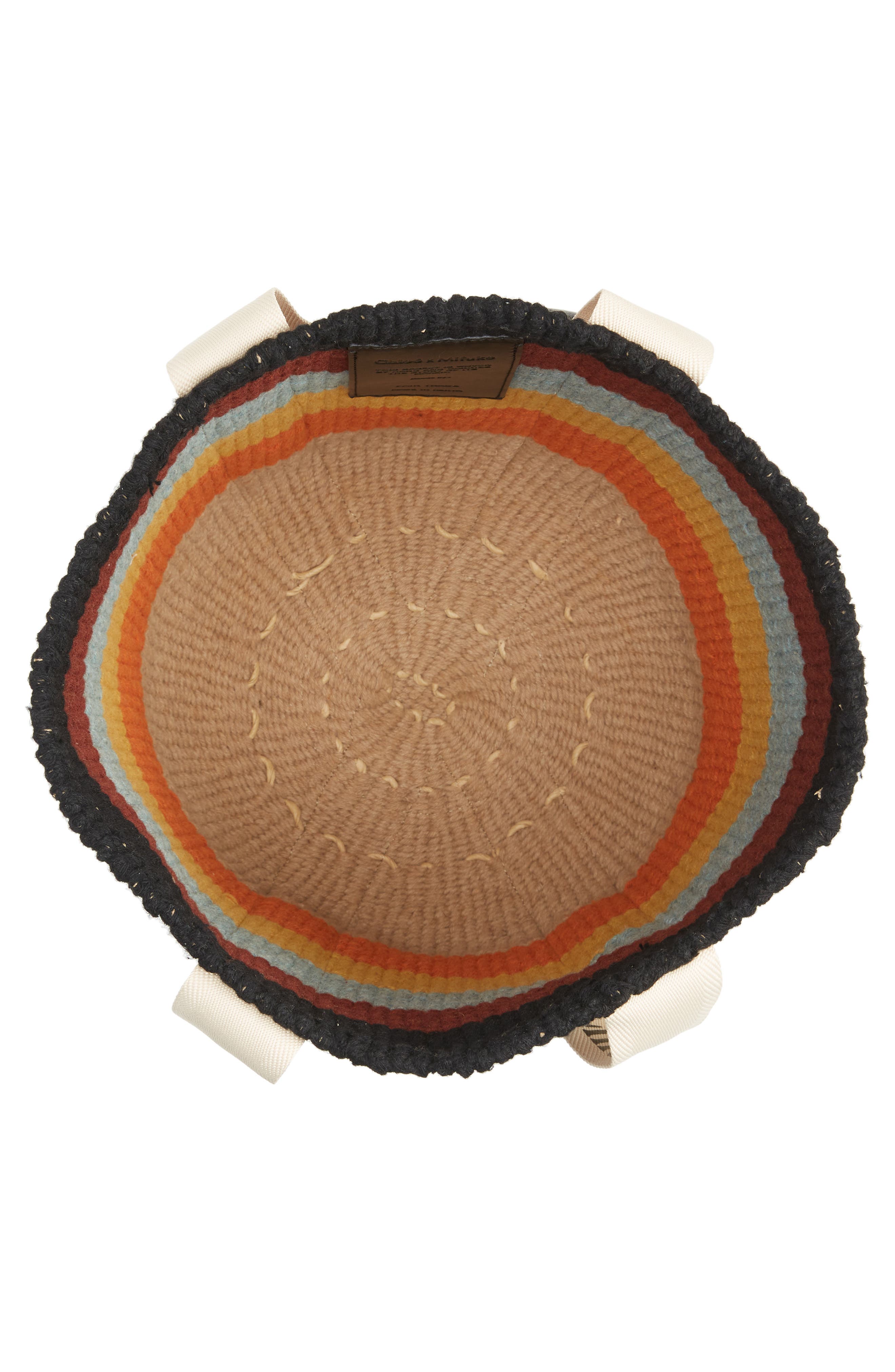 Chloé x Mifuko Large Woody Stripe Basket Tote, Alternate, color, 