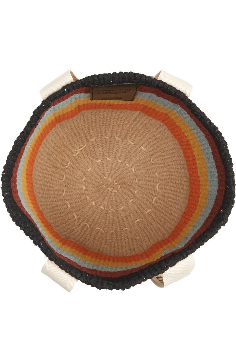 Chloé x Mifuko Large Woody Stripe Basket Tote, Alternate, color,