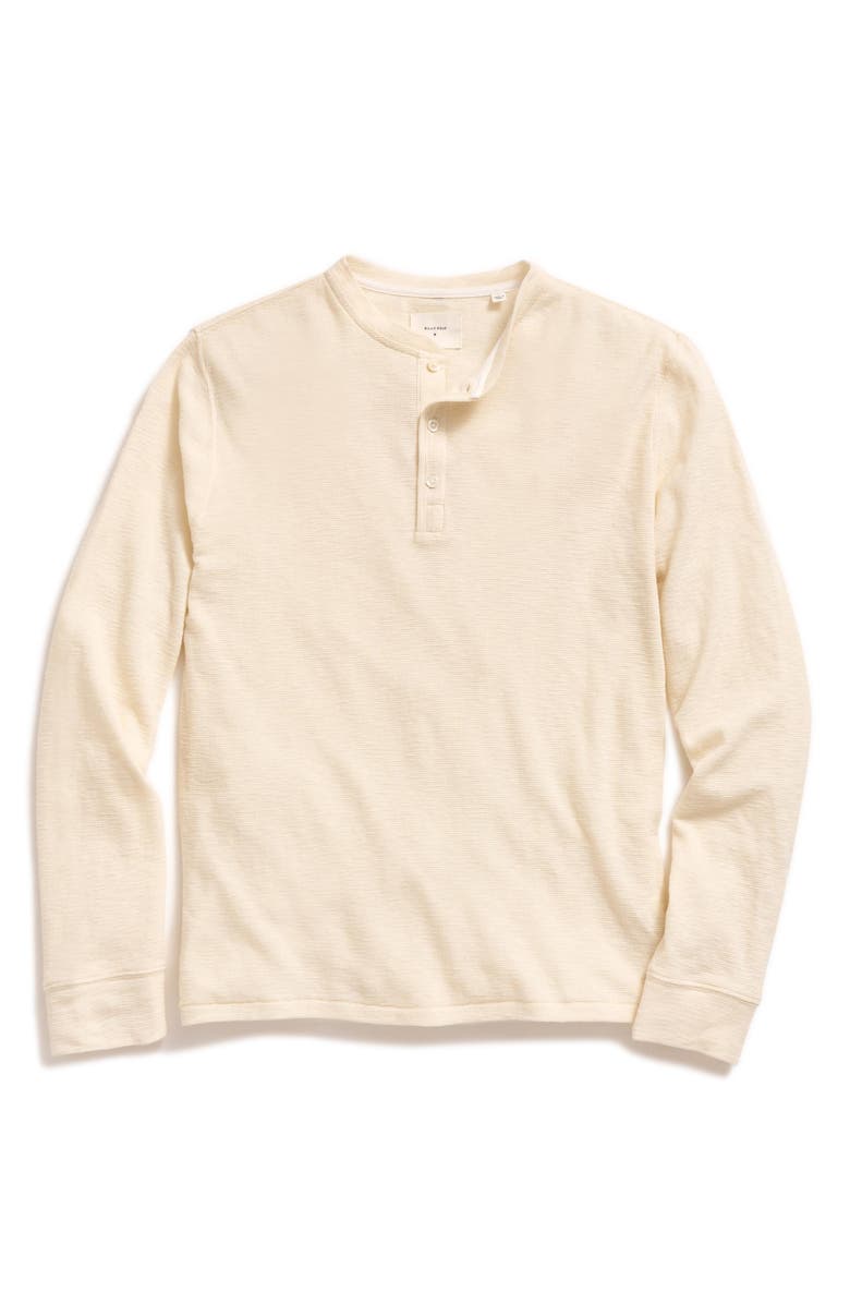Billy Reid Slub Tuck Henley, Main, color, Tinted White
