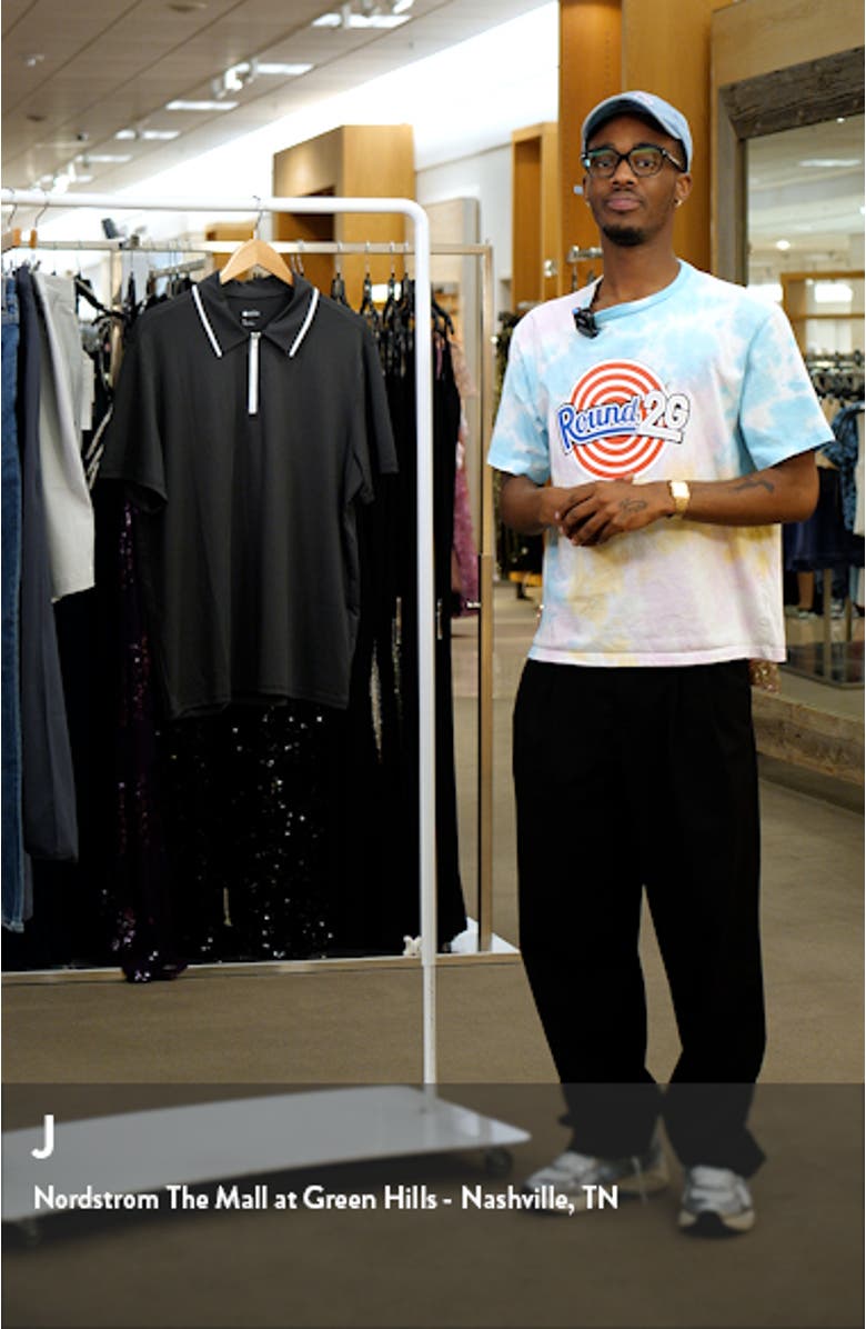 Tipped Stripe Polo Shirt, sales video thumbnail