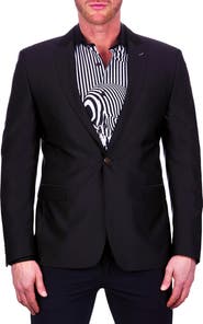 Maceoo Socrates Skull Black Blazer