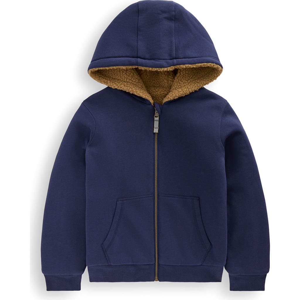 Mini Boden Kids' Reversible Hoodie In Blue