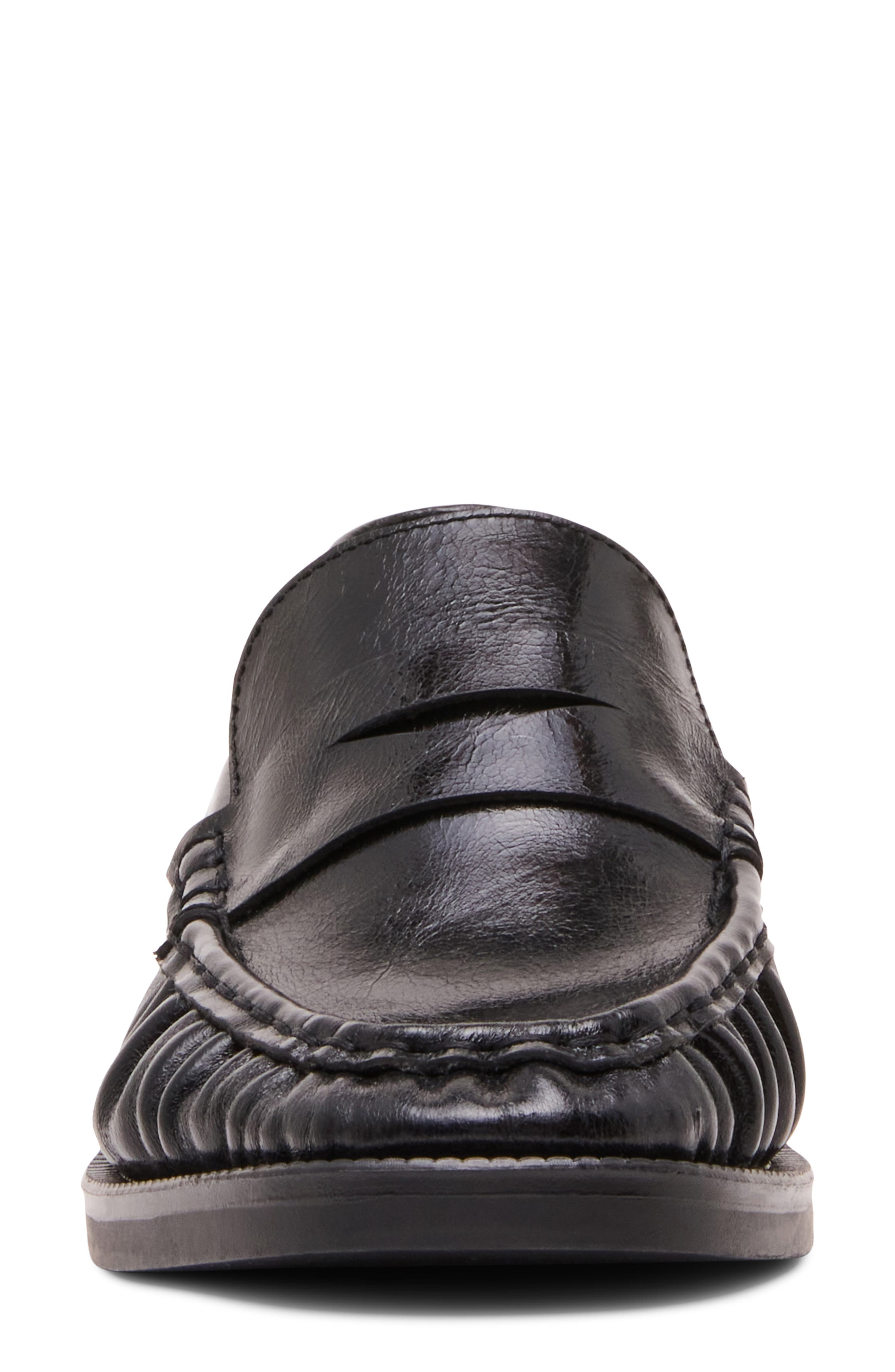 Fletcher Faux Leather Loafer, Alternate, color, BLACK