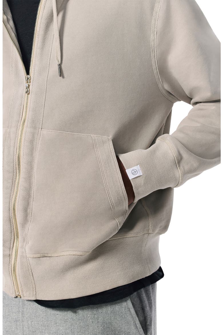 Carlin Taped Hoodie, Alternate, color, STONE