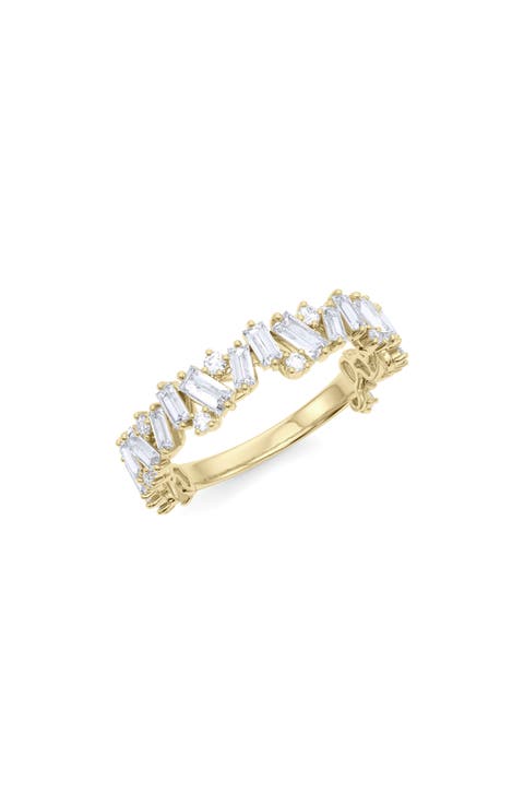 Radiant Cut Lab Grown Diamond 18K Gold Eternity Band