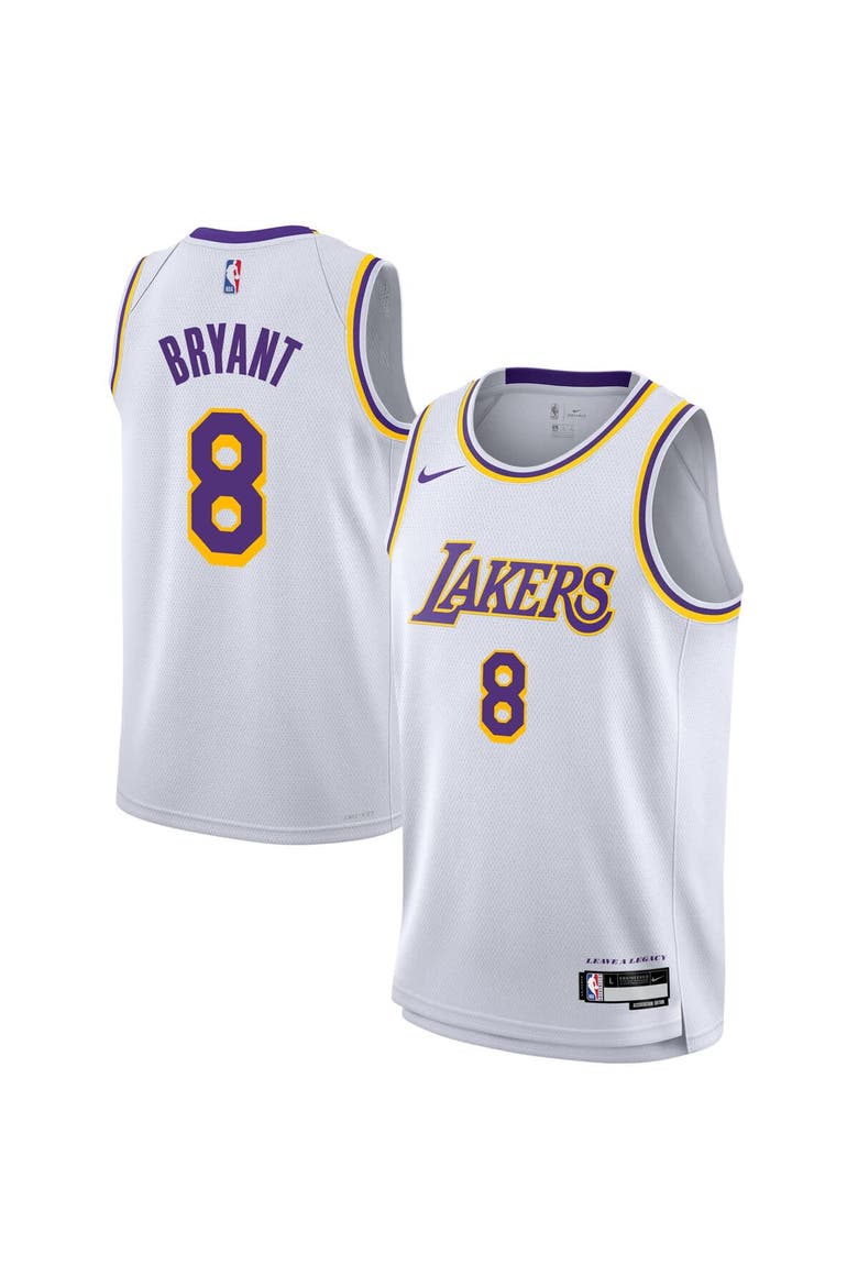 Nike Youth Nike Kobe Bryant White Los Angeles Lakers Swingman