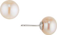 Nadri Freshwater Button Pearl Stud Earrings