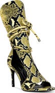 AZALEA WANG Bocker Snakeskin Embossed Sandal