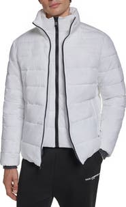 KARL LAGERFELD PARIS Quilted Midweight Puffer Jacket