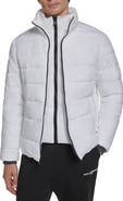 KARL LAGERFELD PARIS Quilted Midweight Puffer Jacket
