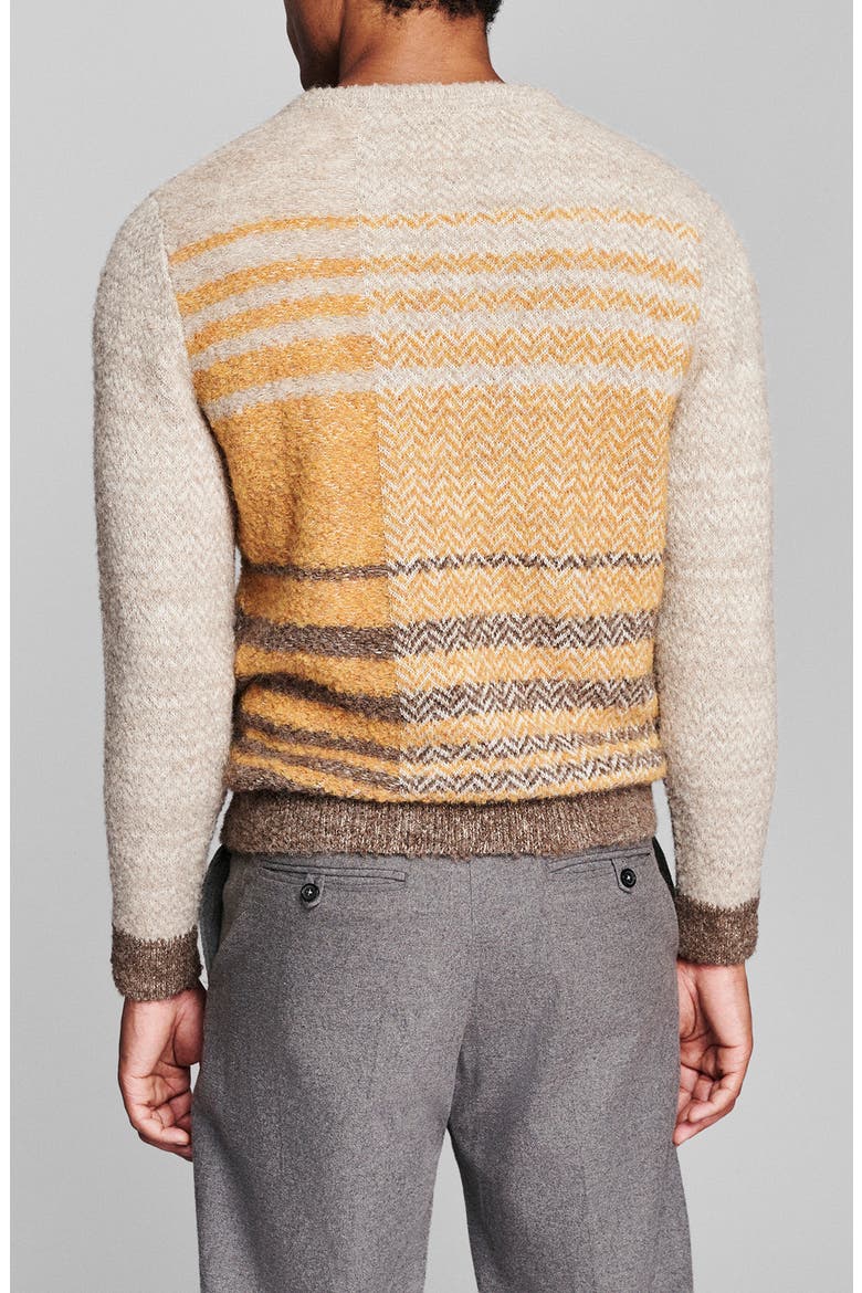 Boucl Archive Plaid Crewneck Sweater, Alternate, color, SCOTCH MULTI