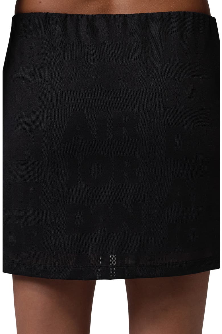 Flight Open Stitch Knit Skort, Alternate, color, BLACK