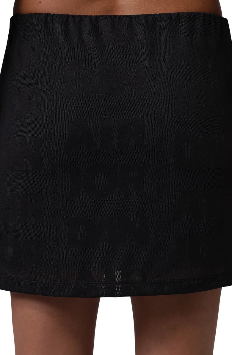 Jordan Flight Open Stitch Knit Skort, Alternate, color, Black