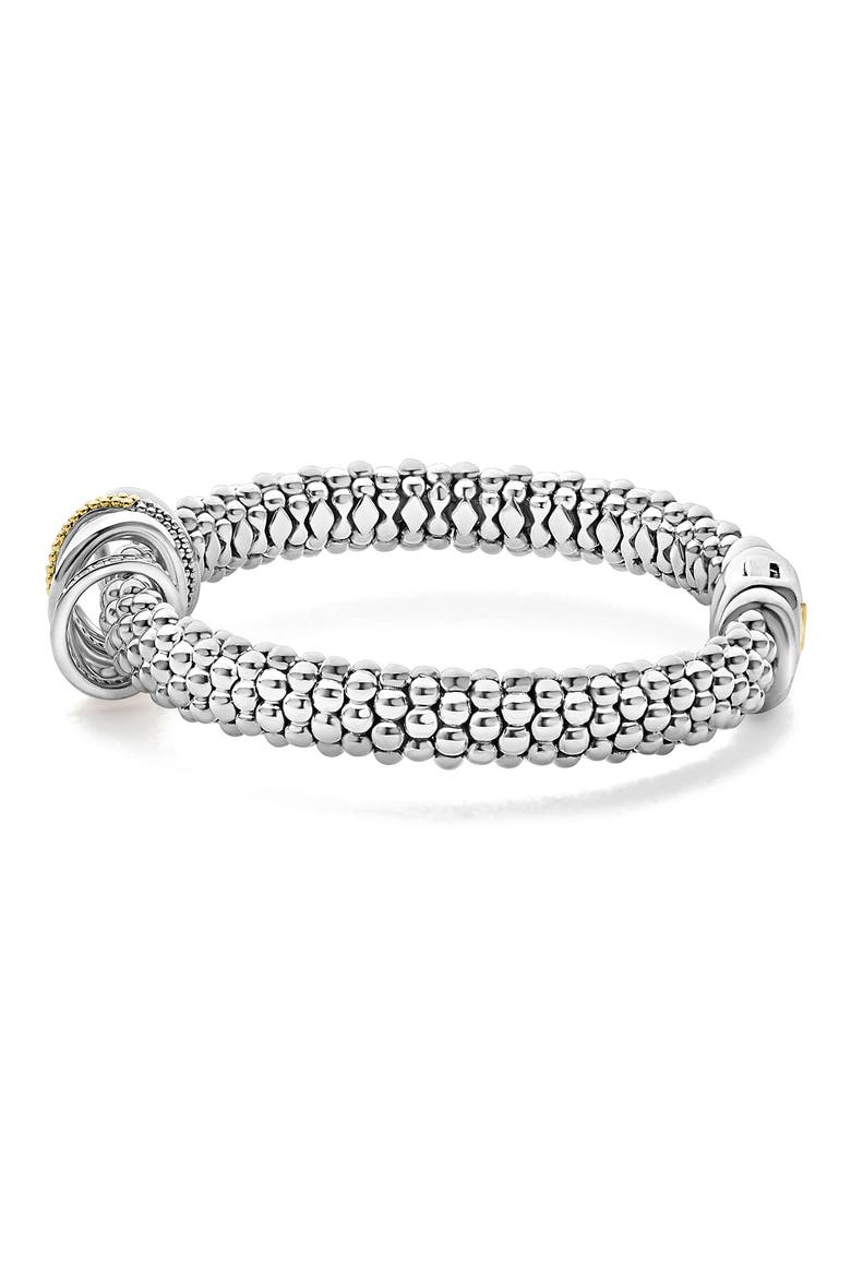 Caviar Lux Pavé Diamond Rope Bracelet, Alternate, color, TWO-TONE