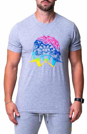Maceoo Neon Cotton Stretch Graphic T-Shirt