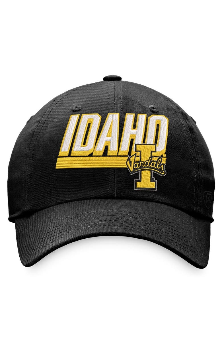 TOP OF THE WORLD Men's Top of the World Black Idaho Vandals Slice Adjustable Hat, Alternate, color, Green