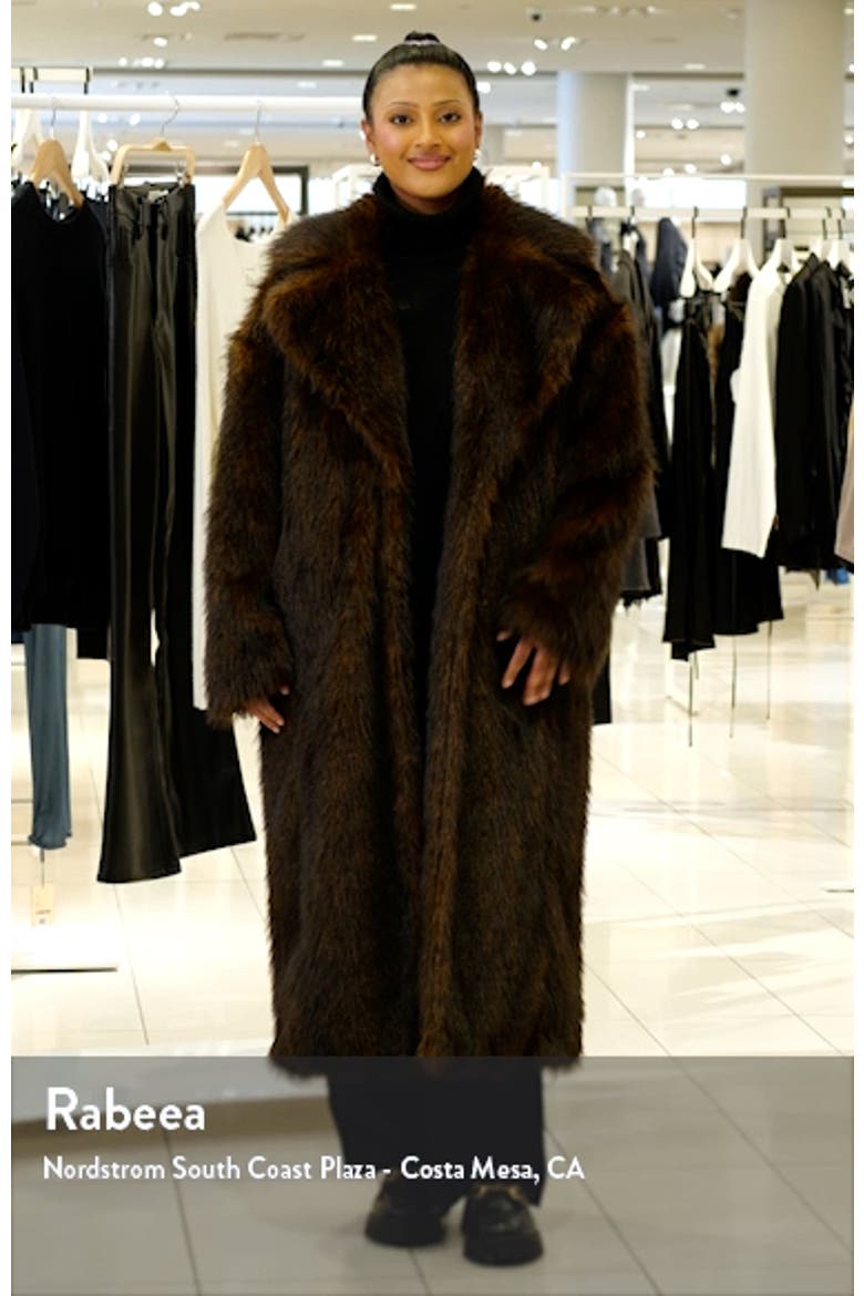Faux Fur Longline Coat video