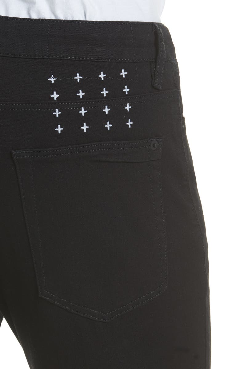 Ksubi Van Winkle Black Rebel Skinny Fit Jeans, Alternate, color, Black