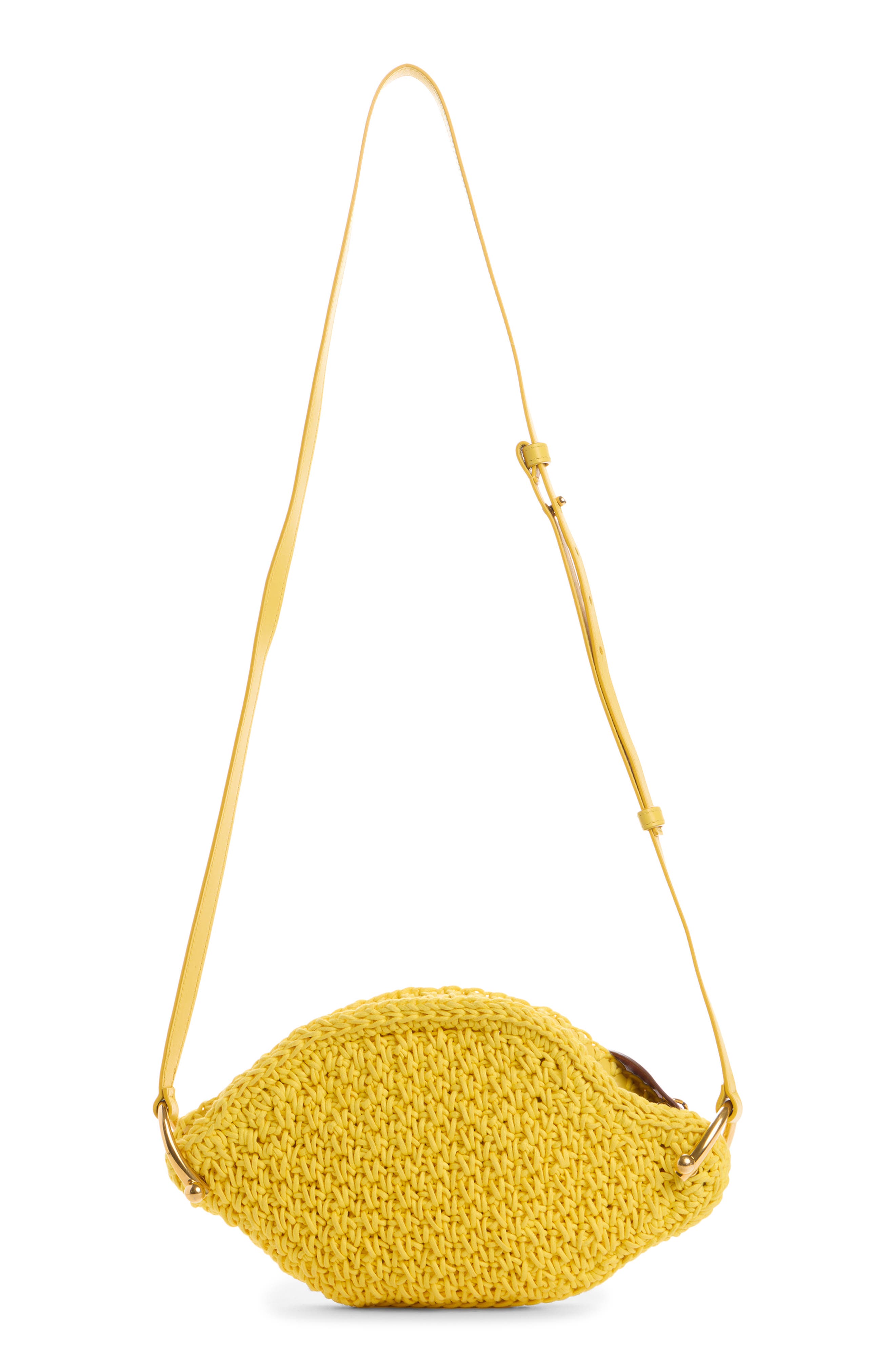 Chloé Tropicus Knit Shoulder Bag, Alternate, color, Radiant Yellow