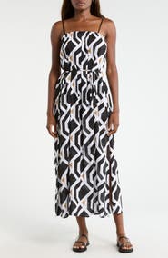 Sea Level Tie Back Cover-Up Dress