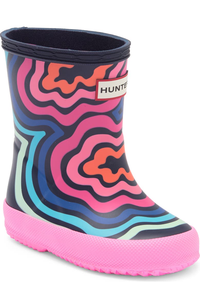 Hunter Kids' Original First Classic Waterproof Rain Boot, Main, color,
