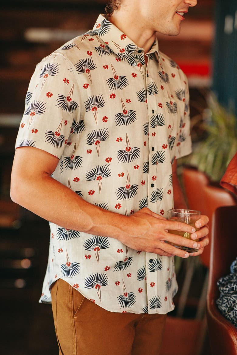 Harbor Slim Shirt, Alternate, color, Aloha Floral