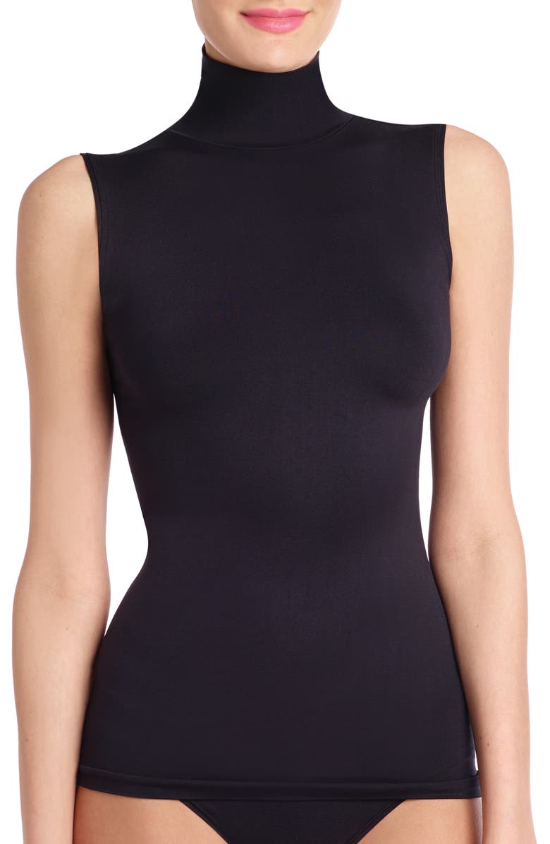 Commando Minimalist Sleeveless Turtleneck, Main, color, 