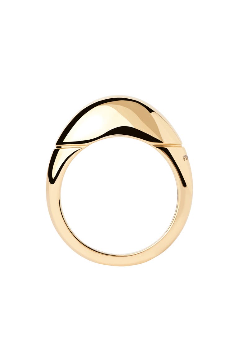 Bold Dome Ring, Alternate, color, Gold