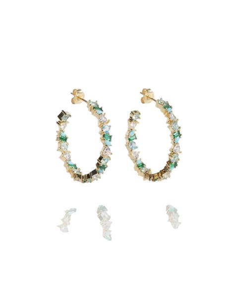 Vienna Opal Hoops