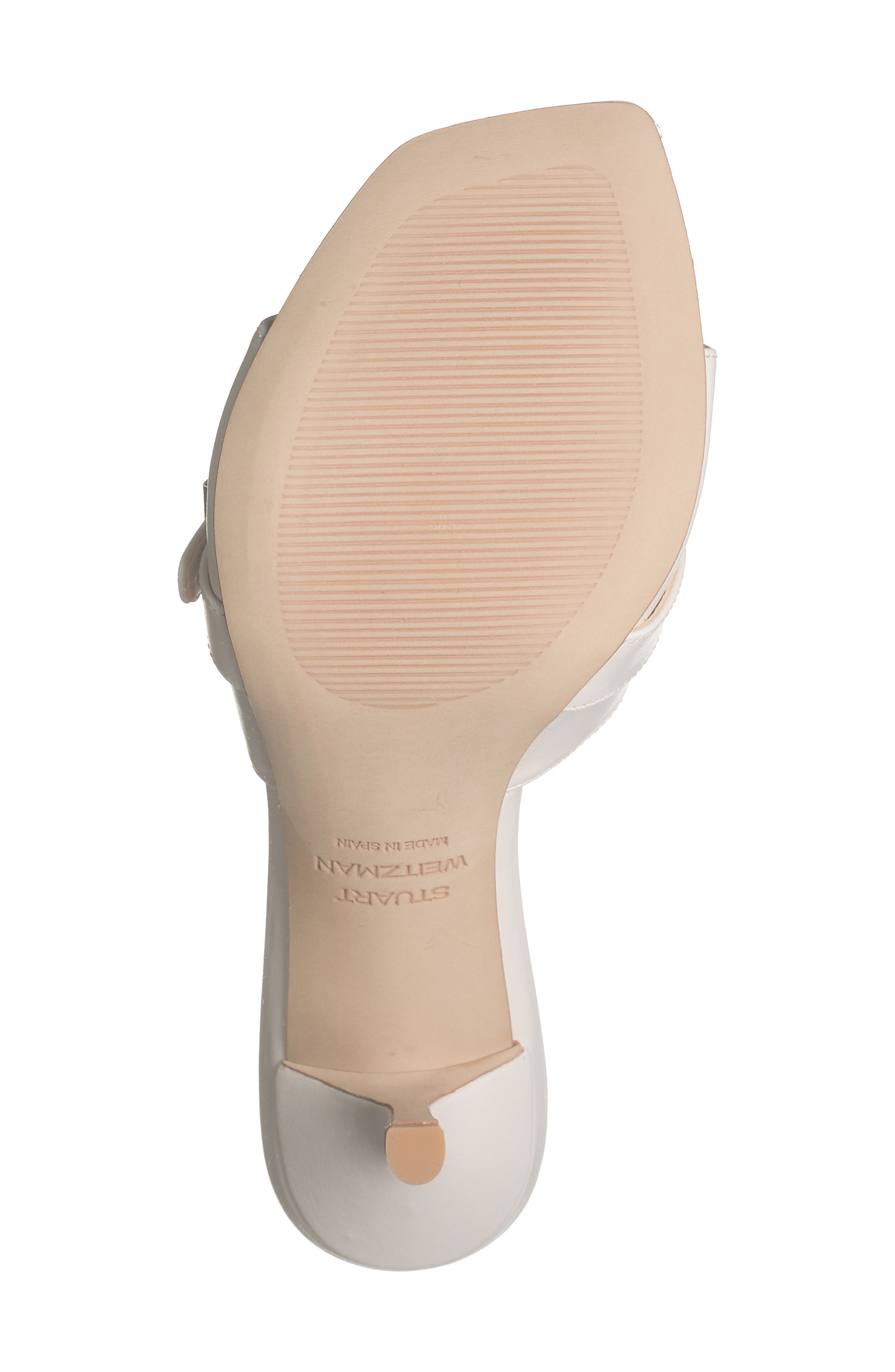 Stuart Weitzman Maverick Slide Sandal, Alternate, color, Chalk