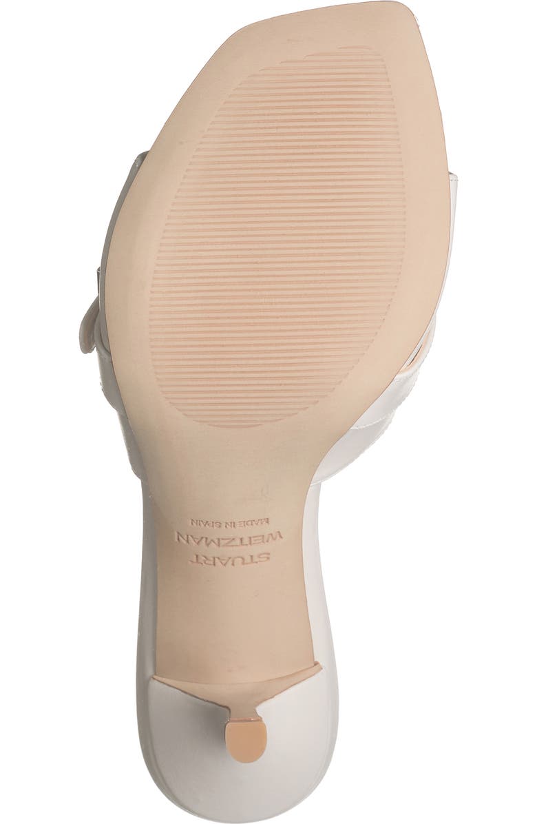 Stuart Weitzman Maverick Slide Sandal, Alternate, color, Chalk